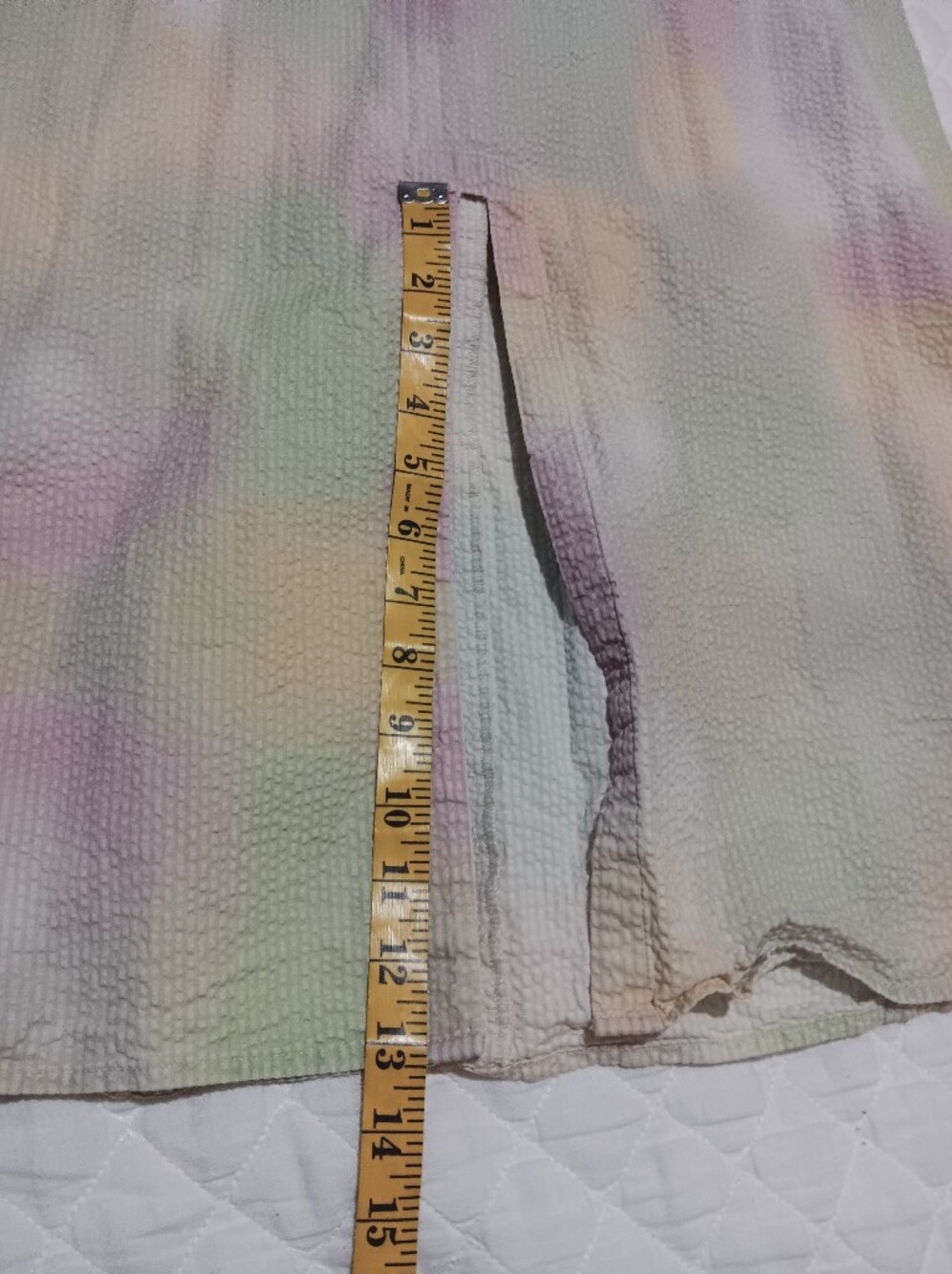 JUST Female Pastel Tie-Waist Midi Dress - Multi Pastel Colors Size M - Picture 13 of 16